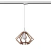 Lampa wisząca POMPELMO naturalne drewno  E27 #W