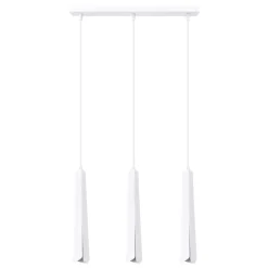 Lampa wisząca PRYSM 3L biała