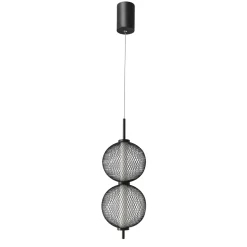 Lampa wisząca PUMA 14cm czarny 10W LED  3000K klosz biały