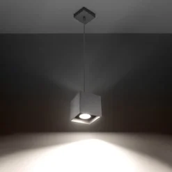 Lampa wisząca QUAD 1 szary