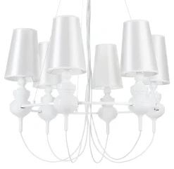 Lampa wisząca QUEEN-6 biała