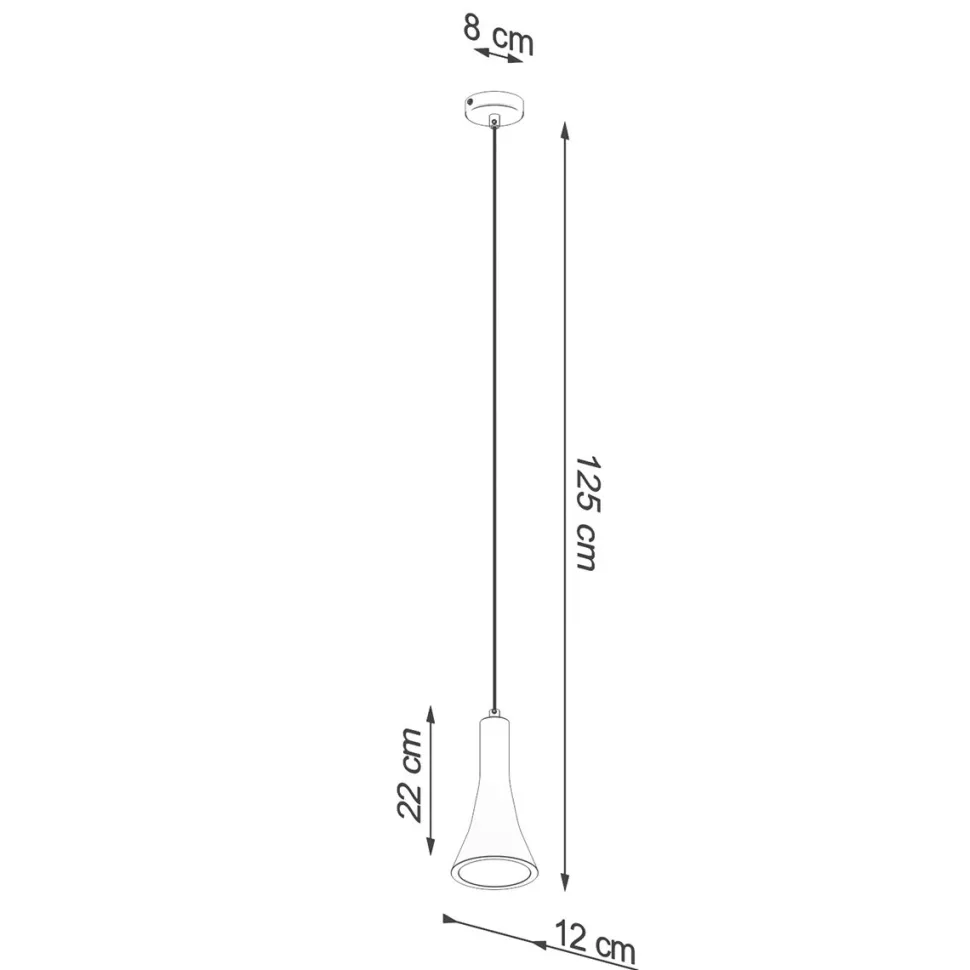 Lampa wisząca REA 1 beton