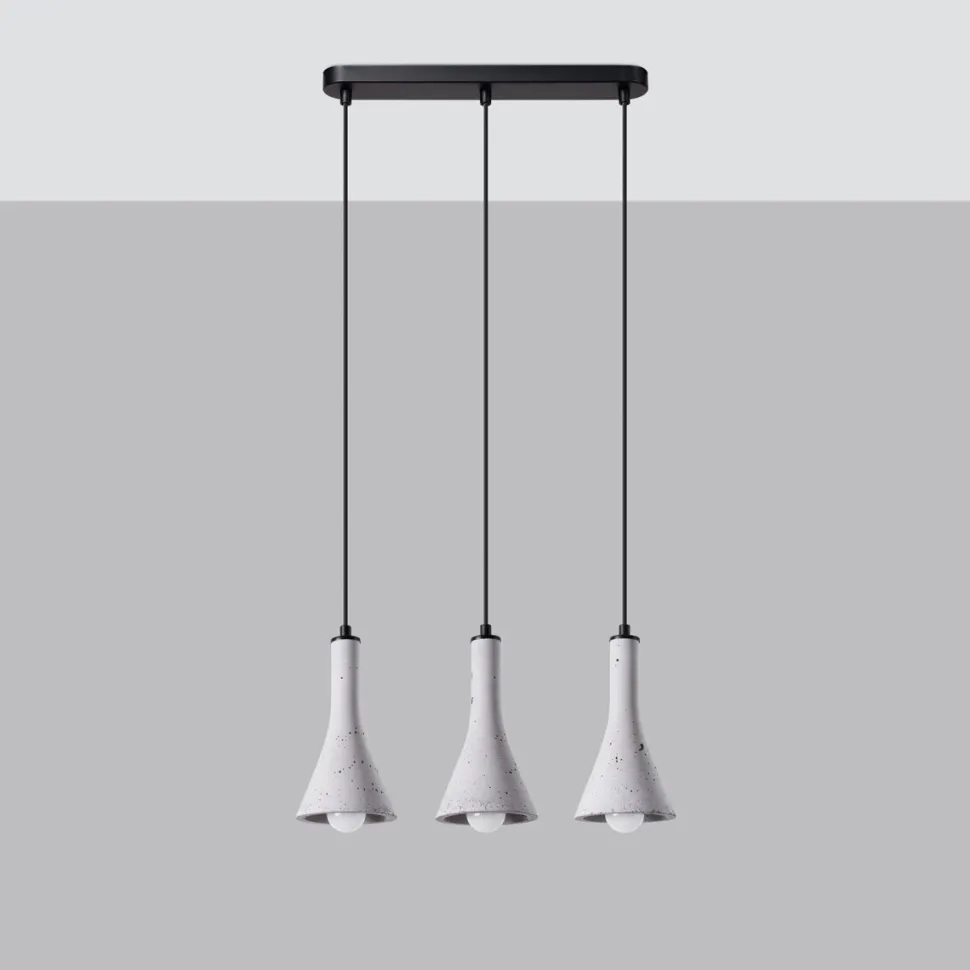 Lampa wisząca REA 3L beton