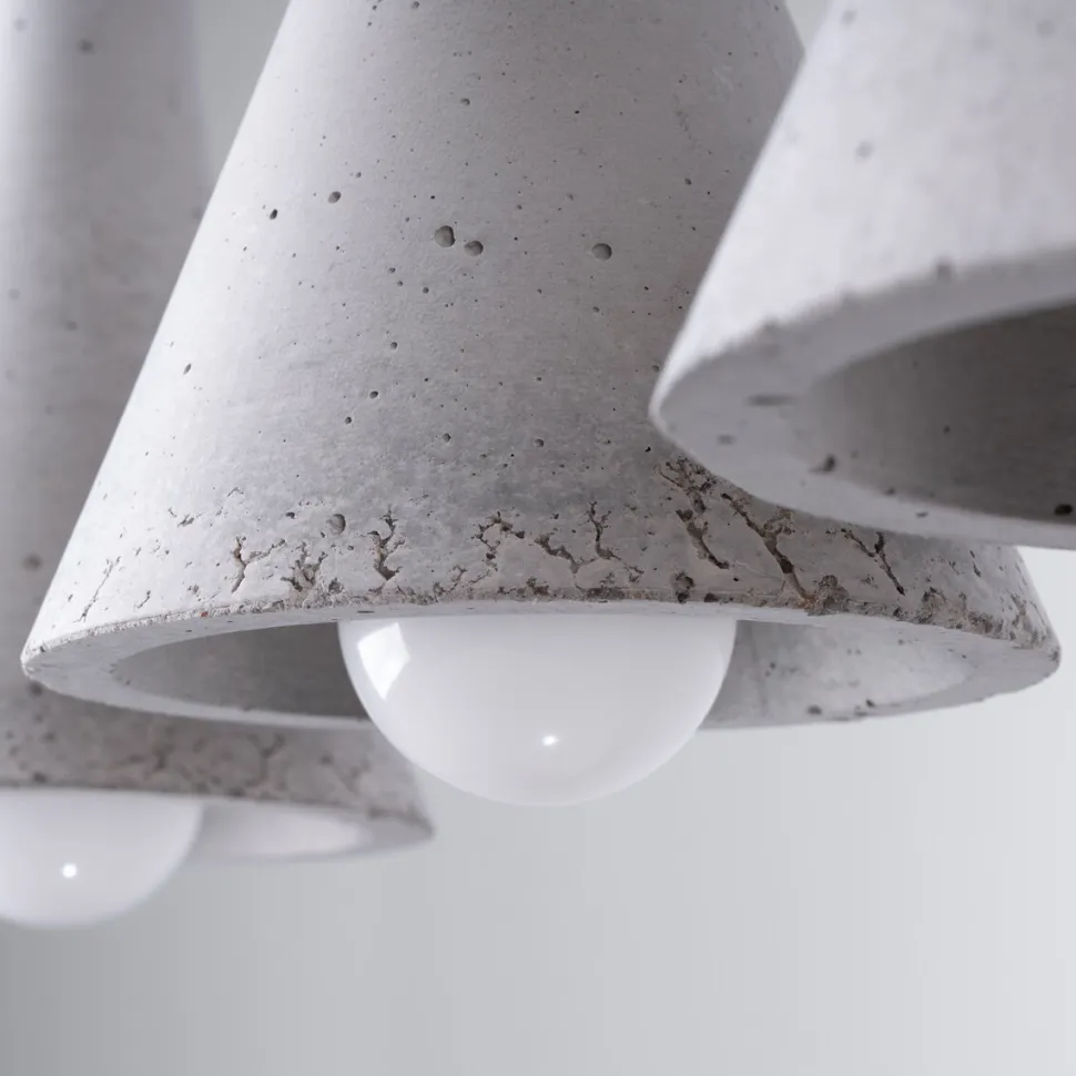 Lampa wisząca REA 3L beton