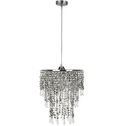 Lampa wisząca Rina chromowy 1x60W E27