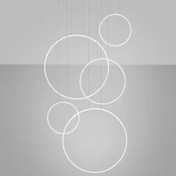 Lampa wisząca RIO 5 55/55/78/110/110  biała LED 4000K