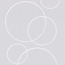 Lampa wisząca RIO 5 55/55/78/110/110  biała LED 4000K