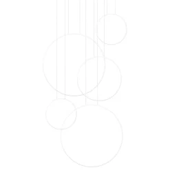 Lampa wisząca RIO 5 55/55/78/110/110  biała LED 3000K