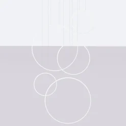 Lampa wisząca RIO 5 55/55/78/110/110  biała LED 3000K