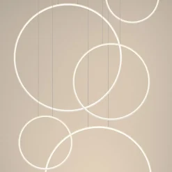 Lampa wisząca RIO 5 55/55/78/110/110  biała LED 3000K