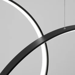 Lampa wisząca RIO 5 55/55/78/110/110  czarna LED 4000K