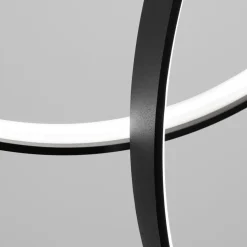 Lampa wisząca RIO 5 55/55/78/110/110  czarna LED 4000K