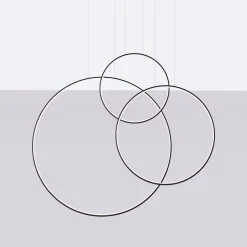 Lampa wisząca RIO 3 55/78/110 czarna LED  3000K