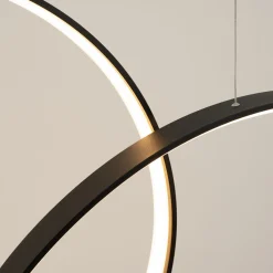 Lampa wisząca RIO 3 55/78/110 czarna LED  3000K