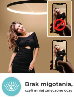 Lampa wisząca RIO 78 czarny LED 3000K