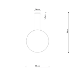 Lampa wisząca RIO 78 zielona oliwka LED  4000K