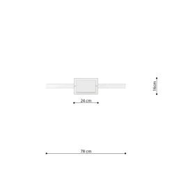 Lampa wisząca RIO 78 złota LED 3000K