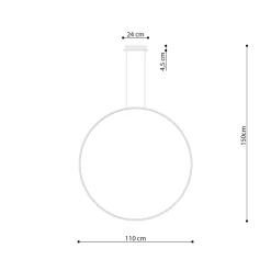 Lampa wisząca RIO 110 złota LED 4000K