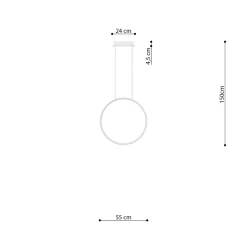 Lampa wisząca RIO 55 złota LED 3000K