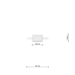 Lampa wisząca RIO 55 złota LED 3000K