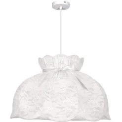 Lampa wisząca ROSSINI biały 1x40W E27  abażur biały