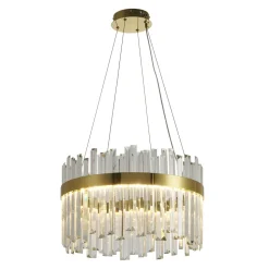 Lampa wisząca ROYAL LED kryształowa  złota 50 cm