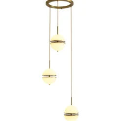 Lampa wisząca SFERA-3 LED złota 50 cm