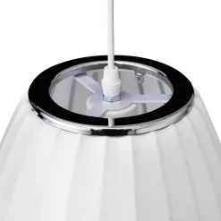 Lampa wisząca SILK BARREL biała 60 cm