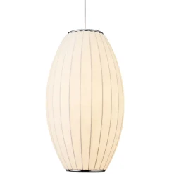 Lampa wisząca SILK BARREL biała 60 cm