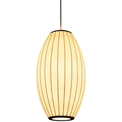 Lampa wisząca SILK BARREL biała 60 cm
