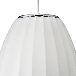 Lampa wisząca SILK BARREL biała 50 cm