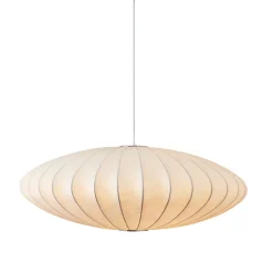 Lampa wisząca SILK FLAT biała 50 cm