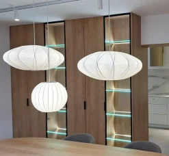 Lampa wisząca SILK X-shape biała 60 cm