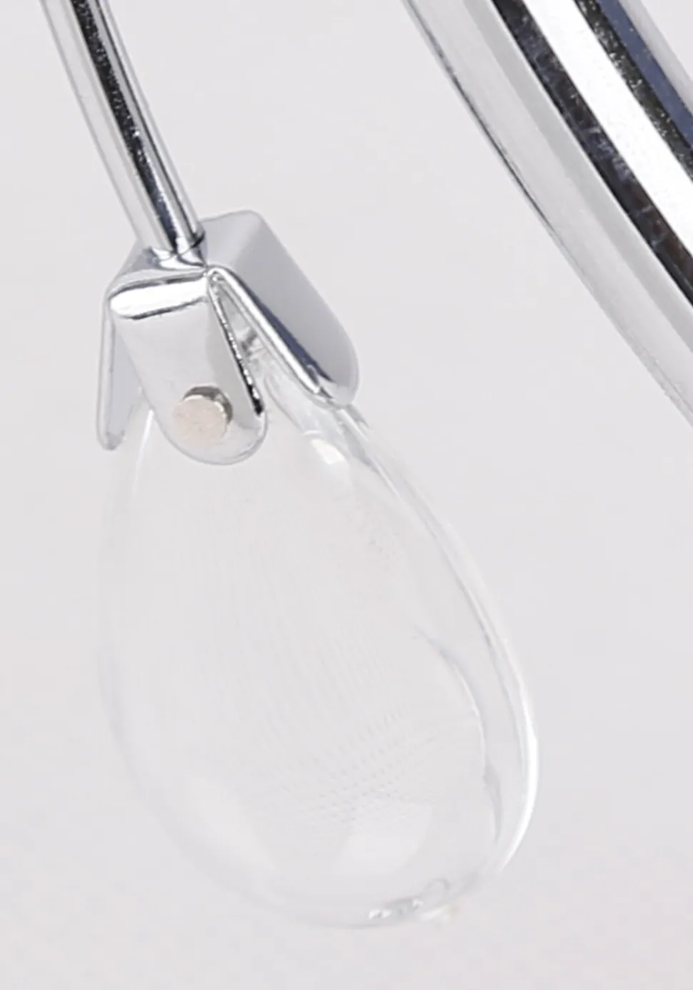 Lampa wisząca Simpli 3*40W E27 chrom z kryształkiem+klosz z paskiem