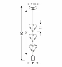 Lampa wisząca Single hhh 1x20W E27 iq  kids niebieski