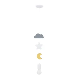 Lampa wisząca Single msc 1x20W E27 iq  kids mix kolor