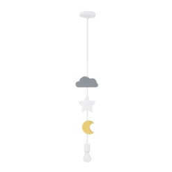 Lampa wisząca Single msc 1x20W E27 iq  kids mix kolor