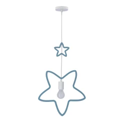 Lampa wisząca Single ss 1x20W E27 iq  kids niebieski