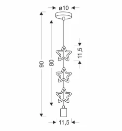 Lampa wisząca Single sss 1x20W E27 iq  kids biały+niebieski+różowy
