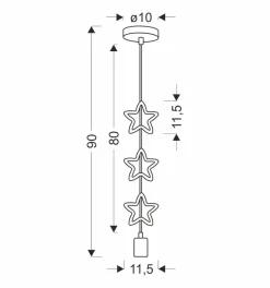 Lampa wisząca Single sss 1x20W E27 iq  kids złoty+niebieski