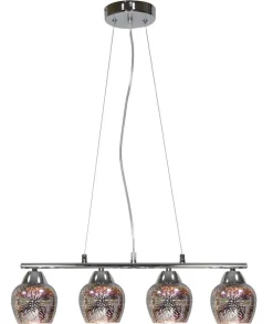 Lampa wisząca Sirius 4x60W E27 chrom 3d