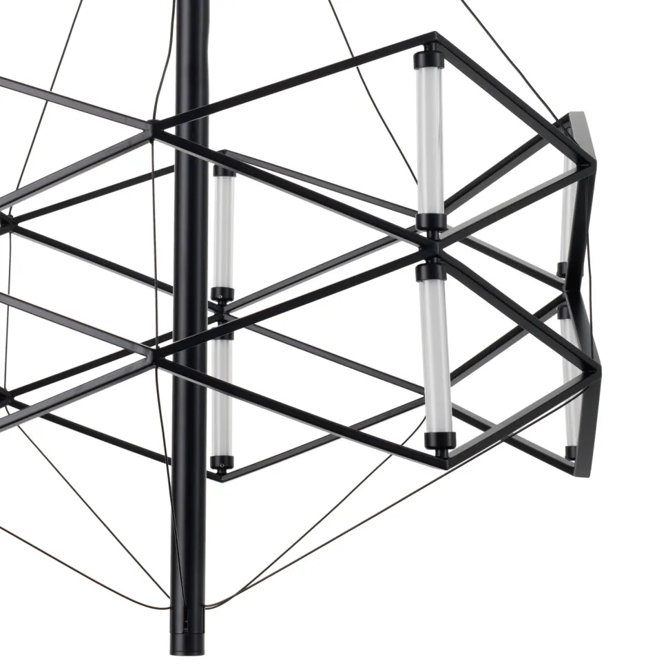 Lampa wisząca SPACE LED czarna 60 cm