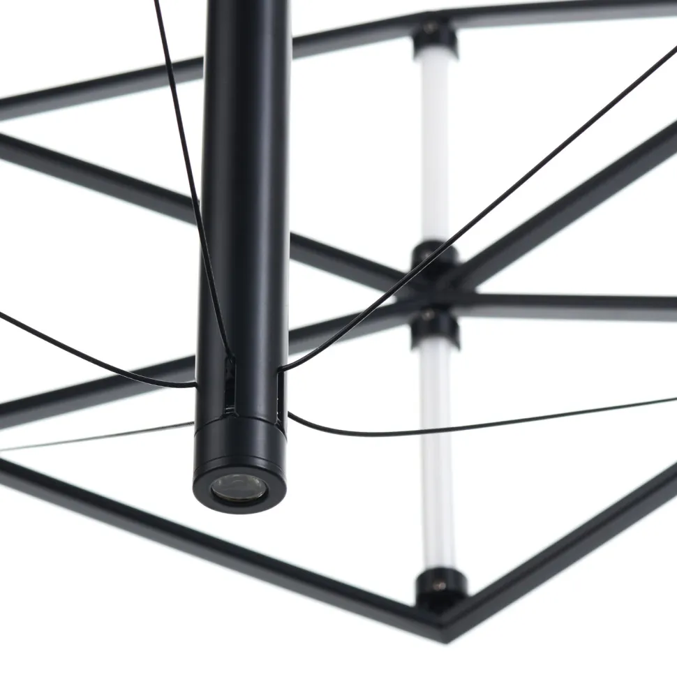 Lampa wisząca SPACE LED czarna 60 cm