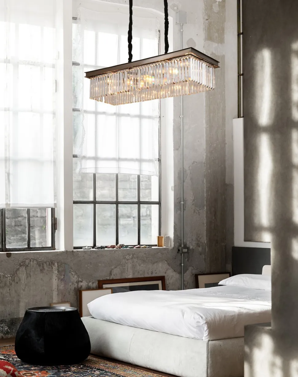 Lampa wisząca SPARKLE SINGLE antracyt szczotkowany 100 cm