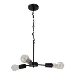 Lampa wisząca Sparta czarny 3x60W E27