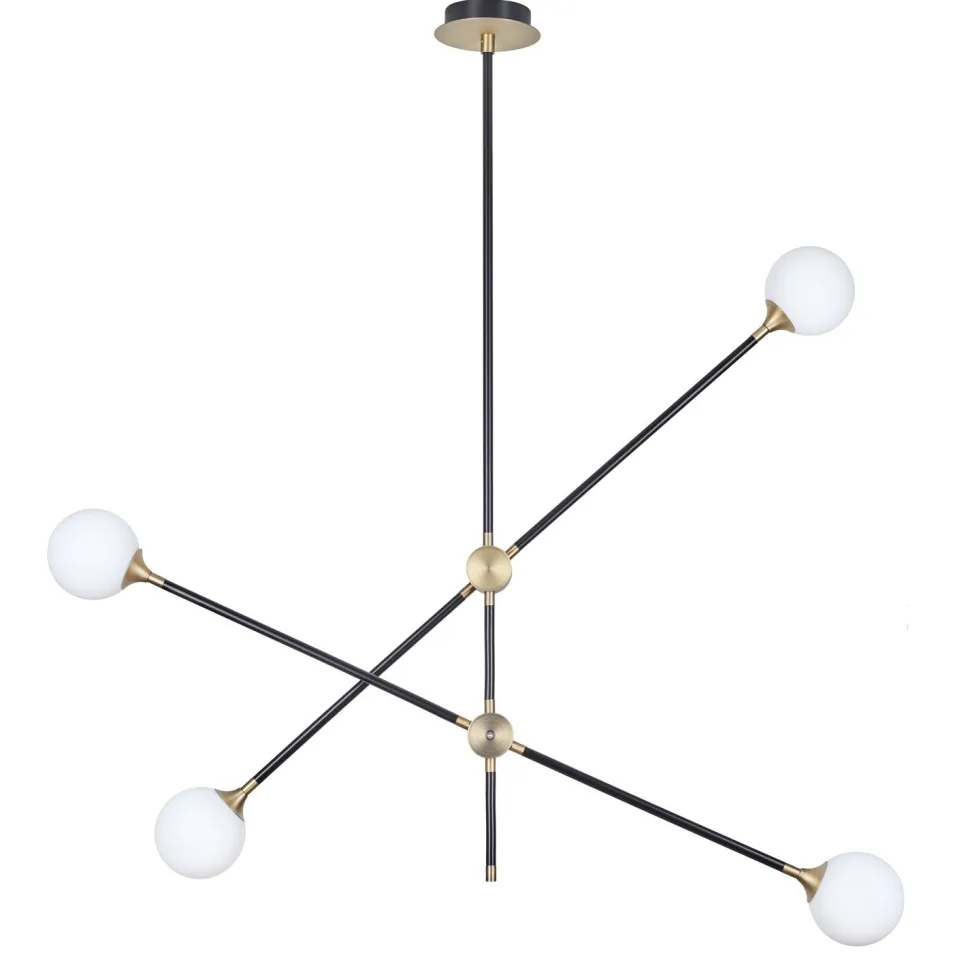 Lampa wisząca SPILLO czarno złota 92 cm