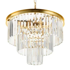 Lampa wisząca SPLENDORE złota 50 cm