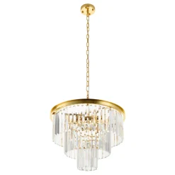 Lampa wisząca SPLENDORE złota 50 cm