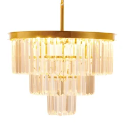 Lampa wisząca SPLENDORE złota 50 cm