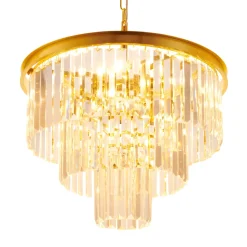 Lampa wisząca SPLENDORE złota 50 cm